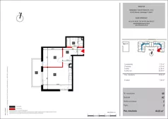 2 pokoje, mieszkanie 44,03 m², piętro 2, oferta nr 60, Mochtyńska - bud. A2, Warszawa, Białołęka, Kobiałka, ul. Mochtyńska 56A