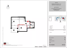 2 pokoje, mieszkanie 44,73 m², piętro 2, oferta nr 62, Mochtyńska - bud. A2, Warszawa, Białołęka, Kobiałka, ul. Mochtyńska 56A