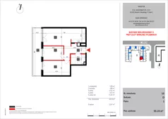 3 pokoje, mieszkanie 55,19 m², piętro 1, oferta nr 10, SKRAJNA 9, Ząbki, ul. Skrajna 9