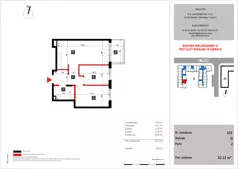 3 pokoje, mieszkanie 52,12 m², piętro 2, oferta nr 102, SKRAJNA 9, Ząbki, ul. Skrajna 9