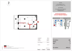 2 pokoje, mieszkanie 39,96 m², piętro 2, oferta nr 105, SKRAJNA 9, Ząbki, ul. Skrajna 9