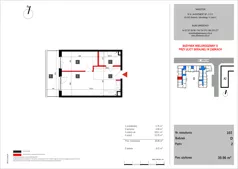2 pokoje, mieszkanie 39,96 m², piętro 2, oferta nr 107, SKRAJNA 9, Ząbki, ul. Skrajna 9