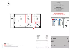 3 pokoje, mieszkanie 59,79 m², piętro 2, oferta nr 111, SKRAJNA 9, Ząbki, ul. Skrajna 9