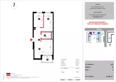 3 pokoje, mieszkanie 51,96 m², piętro 4, oferta nr 125, SKRAJNA 9, Ząbki, ul. Skrajna 9