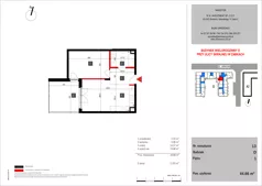 2 pokoje, mieszkanie 44,66 m², piętro 1, oferta nr 13, SKRAJNA 9, Ząbki, ul. Skrajna 9