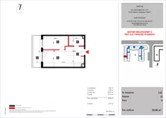2 pokoje, mieszkanie 39,96 m², piętro 4, oferta nr 132, SKRAJNA 9, Ząbki, ul. Skrajna 9