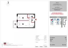 2 pokoje, mieszkanie 42,17 m², piętro 4, oferta nr 136, SKRAJNA 9, Ząbki, ul. Skrajna 9