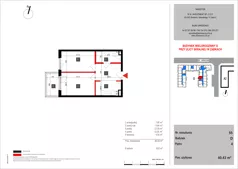2 pokoje, mieszkanie 40,43 m², piętro 4, oferta nr 55, SKRAJNA 9, Ząbki, ul. Skrajna 9