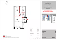 3 pokoje, mieszkanie 60,14 m², piętro 4, oferta nr 58, SKRAJNA 9, Ząbki, ul. Skrajna 9