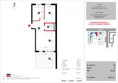 3 pokoje, mieszkanie 58,42 m², piętro 2, oferta nr 65, SKRAJNA 9, Ząbki, ul. Skrajna 9