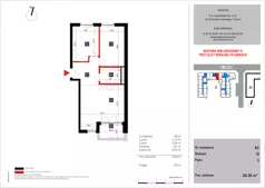 3 pokoje, mieszkanie 58,38 m², piętro 1, oferta nr 62, SKRAJNA 9, Ząbki, ul. Skrajna 9