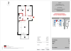 3 pokoje, mieszkanie 57,44 m², piętro 4, oferta nr 73, SKRAJNA 9, Ząbki, ul. Skrajna 9