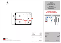2 pokoje, mieszkanie 39,96 m², parter, oferta nr 79, SKRAJNA 9, Ząbki, ul. Skrajna 9