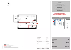 2 pokoje, mieszkanie 39,93 m², parter, oferta nr 83, SKRAJNA 9, Ząbki, ul. Skrajna 9