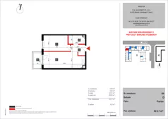 2 pokoje, mieszkanie 42,17 m², parter, oferta nr 84, SKRAJNA 9, Ząbki, ul. Skrajna 9
