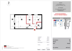 3 pokoje, mieszkanie 59,79 m², parter, oferta nr 85, SKRAJNA 9, Ząbki, ul. Skrajna 9
