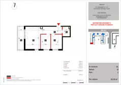 3 pokoje, mieszkanie 53,78 m², piętro 1, oferta nr 91, SKRAJNA 9, Ząbki, ul. Skrajna 9