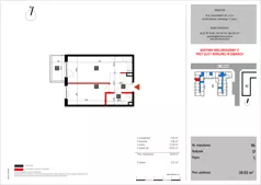 2 pokoje, mieszkanie 39,93 m², piętro 1, oferta nr 96, SKRAJNA 9, Ząbki, ul. Skrajna 9