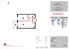 2 pokoje, mieszkanie 42,17 m², piętro 1, oferta nr 97, SKRAJNA 9, Ząbki, ul. Skrajna 9