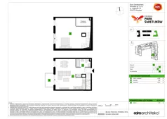 1 pokój, mieszkanie 62,55 m², piętro 2, oferta nr A/58, Osiedle Park Świetlików, Wrocław, Maślice, Aleja Śliwowa 21