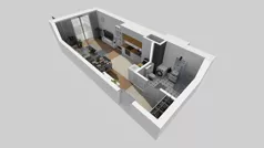 1 pokój, mieszkanie 25,38 m², piętro 1, oferta nr D/6, Bokserska 71 etap 2.3, Warszawa, Ursynów, Wyczółki, ul. Bokserska