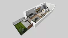1 pokój, mieszkanie 25,38 m², piętro 1, oferta nr D/6, Bokserska 71 etap 2.3, Warszawa, Ursynów, Wyczółki, ul. Bokserska