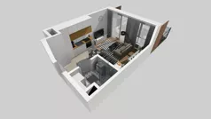 1 pokój, mieszkanie 25,32 m², parter, oferta nr D/2, Bokserska 71 etap 2.3, Warszawa, Ursynów, Wyczółki, ul. Bokserska