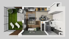 1 pokój, mieszkanie 25,43 m², parter, oferta nr D/3, Bokserska 71 etap 2.3, Warszawa, Ursynów, Wyczółki, ul. Bokserska