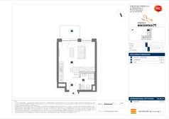 1 pokój, mieszkanie 25,38 m², piętro 1, oferta nr D/6, Bokserska 71 etap 2.3, Warszawa, Ursynów, Wyczółki, ul. Bokserska
