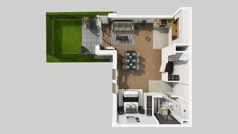 1 pokój, mieszkanie 55,19 m², parter, oferta nr D/2, Osiedle Wilno 8.1.2, Warszawa, Targówek, Elsnerów, ul. Bukowiecka