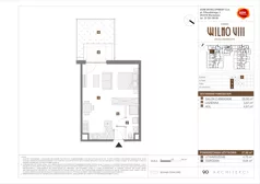 1 pokój, mieszkanie 37,80 m², parter, oferta nr D/8, Osiedle Wilno 8.1.2, Warszawa, Targówek, Elsnerów, ul. Bukowiecka