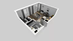 1 pokój, mieszkanie 34,90 m², piętro 1, oferta nr D/11, Osiedle Wilno 8.1.2, Warszawa, Targówek, Elsnerów, ul. Bukowiecka
