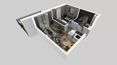 1 pokój, mieszkanie 32,24 m², parter, oferta nr D/55, Osiedle Wilno 8.1.2, Warszawa, Targówek, Elsnerów, ul. Bukowiecka