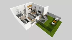 1 pokój, mieszkanie 32,24 m², parter, oferta nr D/55, Osiedle Wilno 8.1.2, Warszawa, Targówek, Elsnerów, ul. Bukowiecka