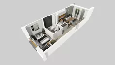 1 pokój, mieszkanie 35,43 m², parter, oferta nr B/1, Osiedle Wilno 8.1.2, Warszawa, Targówek, Elsnerów, ul. Bukowiecka