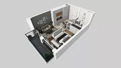 1 pokój, apartament 33,60 m², piętro 7, oferta nr A/139, Apartamenty Grzybowska 11, Warszawa, Śródmieście, Śródmieście Północne, ul. Grzybowska 11