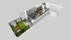 1 pokój, mieszkanie 32,65 m², parter, oferta nr A/55, Apartamenty nad Oławką, Wrocław, Przedmieście Oławskie, Krzyki, ul. Krakowska 98