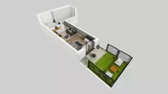 1 pokój, mieszkanie 32,65 m², parter, oferta nr A/55, Apartamenty nad Oławką, Wrocław, Przedmieście Oławskie, Krzyki, ul. Krakowska 98