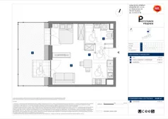 1 pokój, mieszkanie 35,68 m², parter, oferta nr D/3, Przystanek Prądnik, Kraków, Prądnik Biały, Górka Narodowa, ul. ks. Józefa Meiera 70