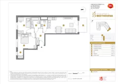 3 pokoje, apartament inwestycyjny 59,79 m², piętro 1, oferta nr D/21, Beethovena - apartamenty inwestycyjne, Warszawa, Mokotów, Sielce, ul. Ludwiga van Beethovena