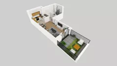 1 pokój, mieszkanie 30,44 m², piętro 1, oferta nr B/4, Osiedle przy Wielickiej etap 1.2, Kraków, Bieżanów-Prokocim, ul. M. Orwid