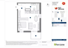 1 pokój, mieszkanie 34,96 m², piętro 3, oferta nr B/16, Osiedle przy Wielickiej etap 1.2, Kraków, Bieżanów-Prokocim, ul. M. Orwid