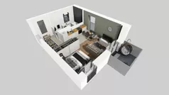 1 pokój, mieszkanie 34,96 m², piętro 3, oferta nr B/16, Osiedle przy Wielickiej etap 1.2, Kraków, Bieżanów-Prokocim, ul. M. Orwid