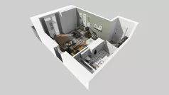 1 pokój, mieszkanie 28,33 m², piętro 1, oferta nr B/82, Osiedle przy Wielickiej etap 1.2, Kraków, Bieżanów-Prokocim, ul. M. Orwid