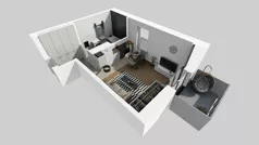 1 pokój, mieszkanie 28,33 m², piętro 1, oferta nr B/82, Osiedle przy Wielickiej etap 1.2, Kraków, Bieżanów-Prokocim, ul. M. Orwid