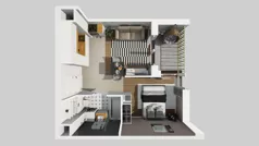 1 pokój, mieszkanie 32,20 m², piętro 6, oferta nr C/165, Przystanek Prądnik 2, Kraków, Prądnik Biały, Górka Narodowa, ul. Meiera