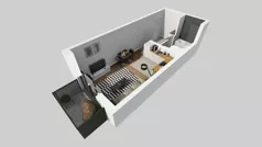 1 pokój, mieszkanie 30,12 m², piętro 2, oferta nr B/64, Hubska 100, Wrocław, Huby, Krzyki, ul. Paczkowska