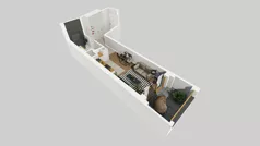 1 pokój, mieszkanie 28,76 m², piętro 1, oferta nr A/147, Apartamenty Metro Wilanowska, Warszawa, Mokotów, Ksawerów, ul. Pejzażowa 26