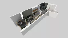 1 pokój, mieszkanie 28,92 m², piętro 3, oferta nr A/159, Apartamenty Metro Wilanowska, Warszawa, Mokotów, Ksawerów, ul. Pejzażowa 26