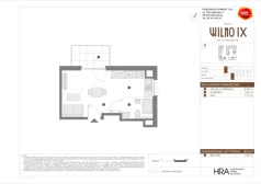 1 pokój, mieszkanie 26,12 m², piętro 2, oferta nr A/13, Osiedle Wilno 9.2, Warszawa, Targówek, Elsnerów, ul. Rudnicka